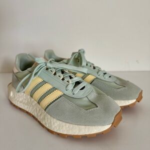 ADIDAS RETROPY E5 LINEN GREEN ALMOST YELLOW (WOMEN'S)